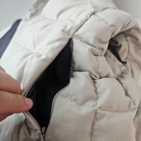 Ibex Women Puffer Jacket Size Small Gray Zip Up Polyester Wool Outdoor Pocket - Picture 9 of 14